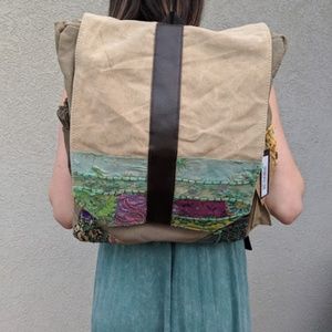 Vintage Addiction Backpack with Vintage Fabric